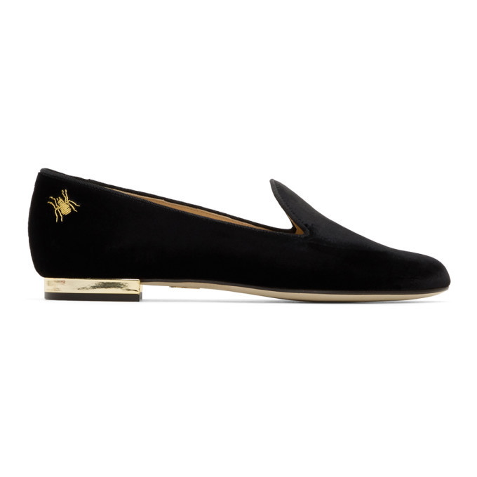 Photo: Charlotte Olympia Black Velvet Nocturnal Loafers