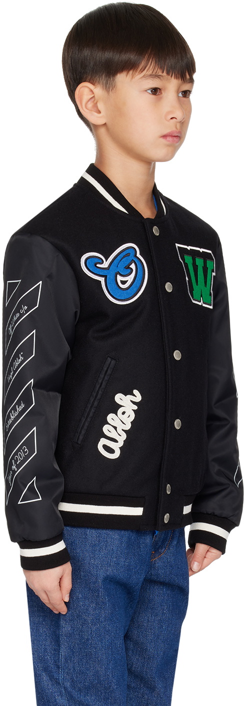 Off White Kids Guys Jackets In Black 1