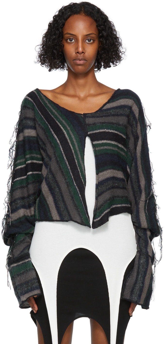 PERVERZE Color Stripe Knit Sweater - ニット/セーター