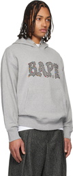 BAPE Gray Color Stone Hoodie