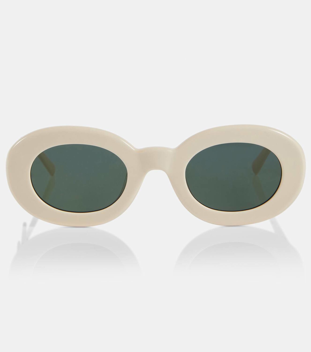 JACQUEMUS ホワイト Les lunettes Ovalo サングラス Jacquemus Les Lunettes Pralu oval sunglasses Jacquemus