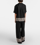 Rebecca Vallance Sundia silk wide-leg pants