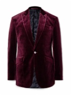 Favourbrook - Newport Cotton-Velvet Tuxedo Jacket - Burgundy