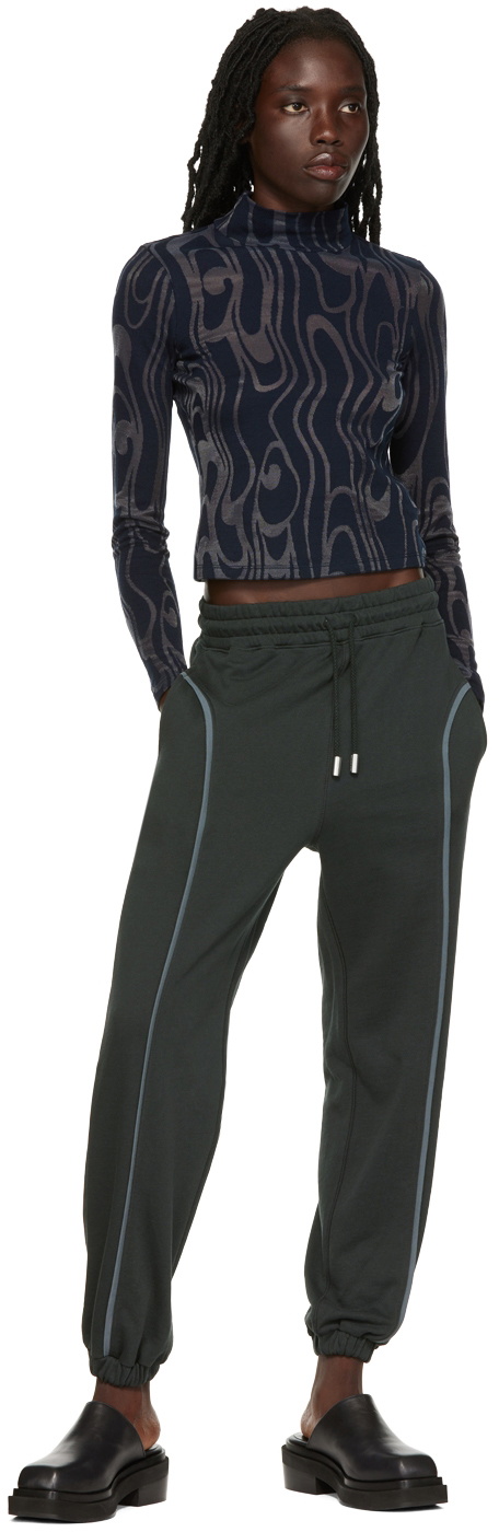 Eckhaus Latta Gray Paneled Lounge Pants