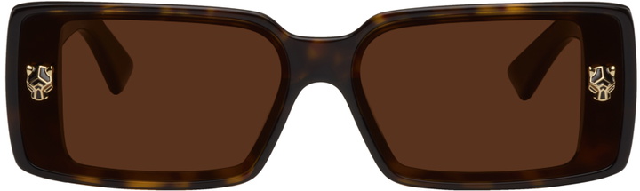 Photo: Cartier Tortoiseshell Rectangular Sunglasses