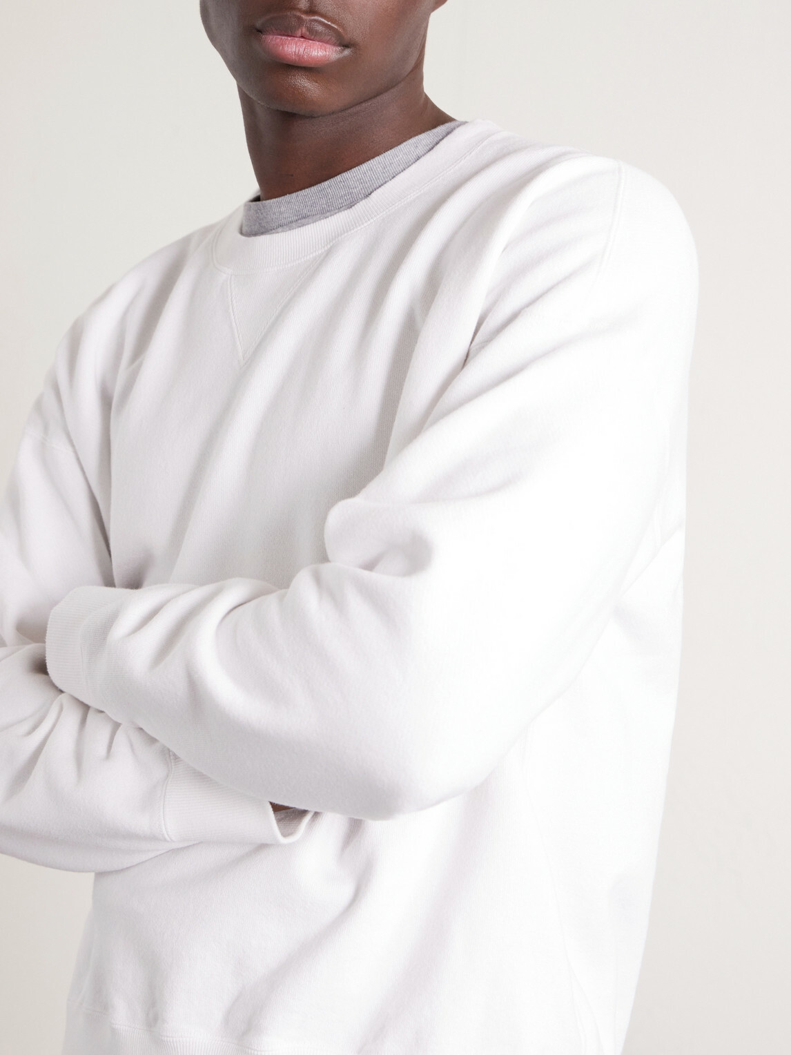 Visvim - Jumbo SB Cotton-Jersey Sweatshirt - White