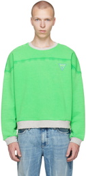 GUESS USA Green Relaxed Sweatshirt