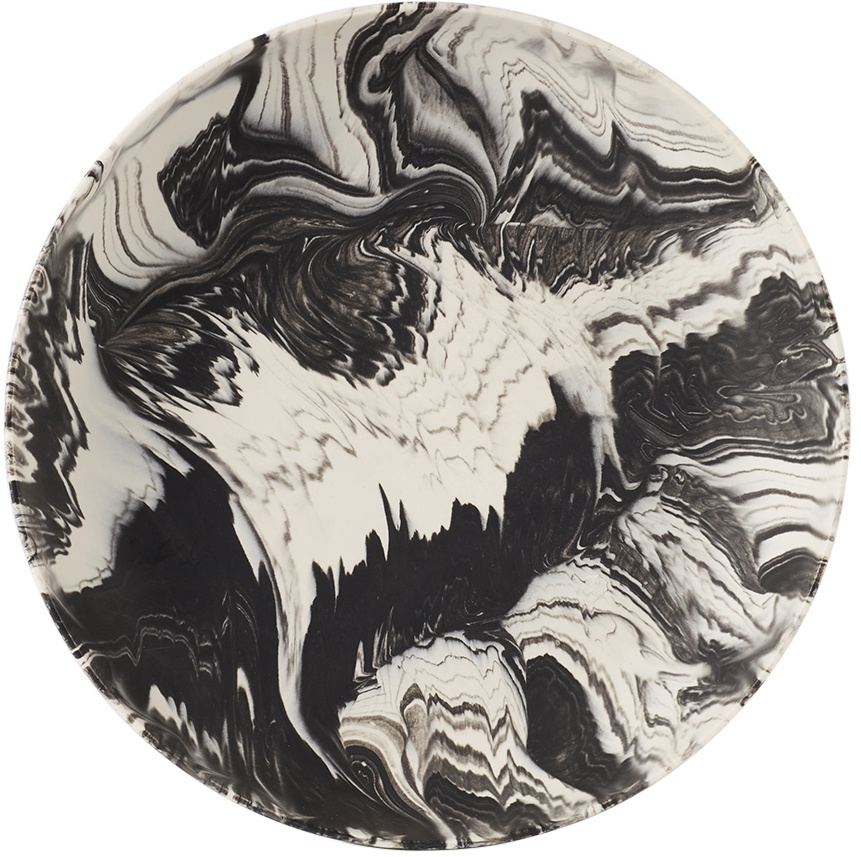 ÅBEN White & Black Large Poured Bowl