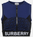 Burberry - Logo printed sports bra