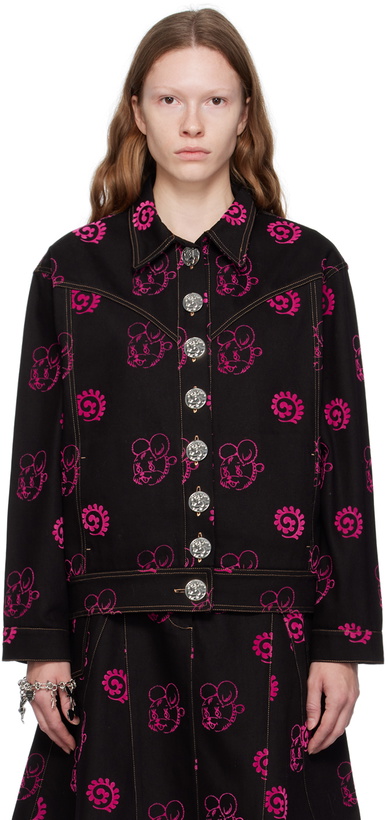 Photo: Chopova Lowena Black Mouse Denim Jacket