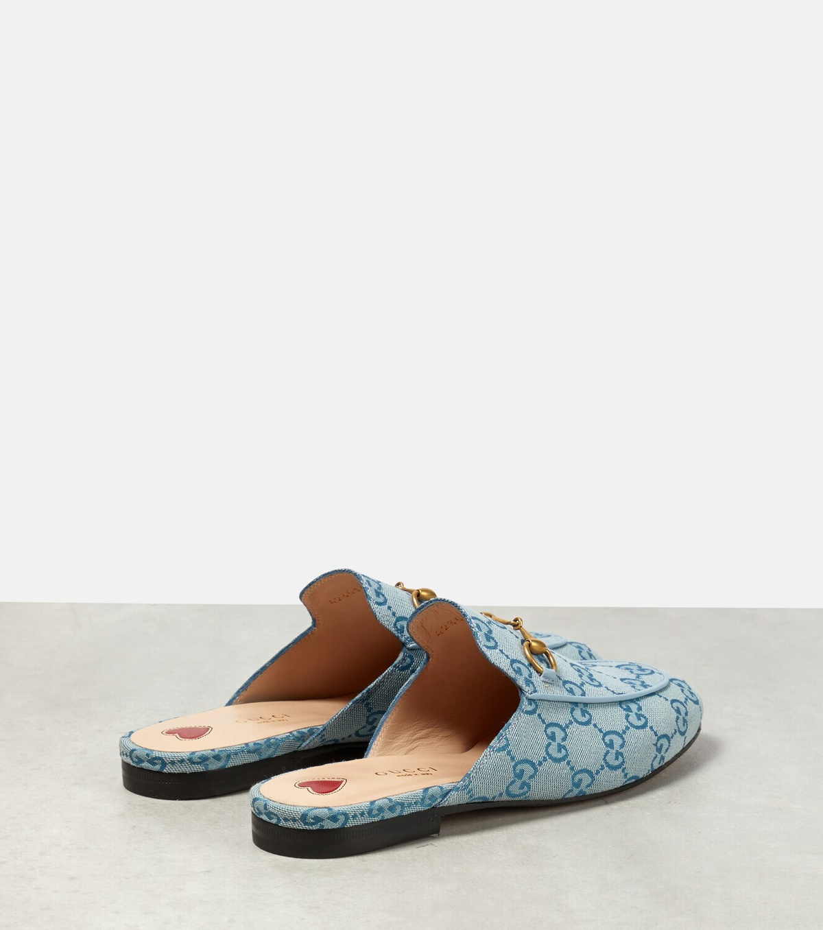 Gucci princetown outlet canvas slippers