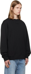 BALMAIN Black Embroidered 'Balmain Paris' Sweatshirt