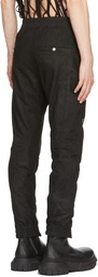 Rick Owens Black Lambskin Bauhaus Pants