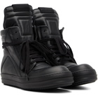 Rick Owens Black Tower Geobasket Sneakers