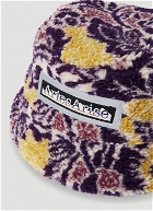 Fleur Fleece Bucket Hat in Purple