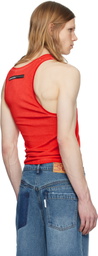 SPENCER BADU Red Organic Cotton Tank Top