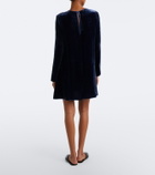 Asceno Larissa velvet minidress
