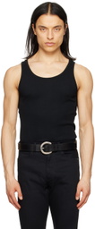 The Letters Black Striped Tank Top