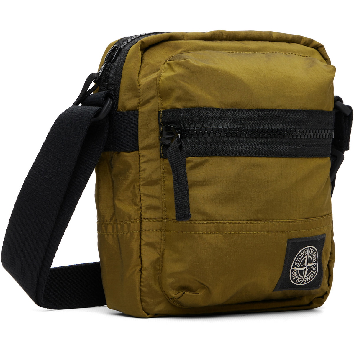 Stone Island Khaki 9200015 Coated Nylon Metal ECONYL Bag