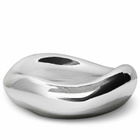 HKliving Gleam Glass Bowl in Chrome 