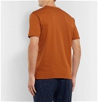 Sunspel - Riviera Mélange Organic Cotton-Jersey T-Shirt - Orange