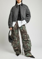 Acne Studios Okra Padded Twill Bomber Jacket Grey