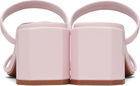 BY FAR Pink Tanya Heeled Sandals