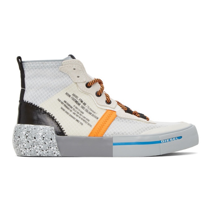 Photo: Diesel White and Orange S-Dese Sneakers