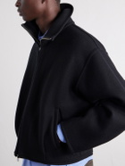 YOKE - Wool and Cashmere-Blend Felt Blouson Jacket - Black