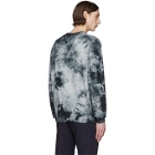 PS by Paul Smith Black and Grey Tie-Dye Sweater