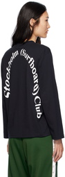 Stockholm (Surfboard) Club Black Printed Long Sleeve T-Shirt