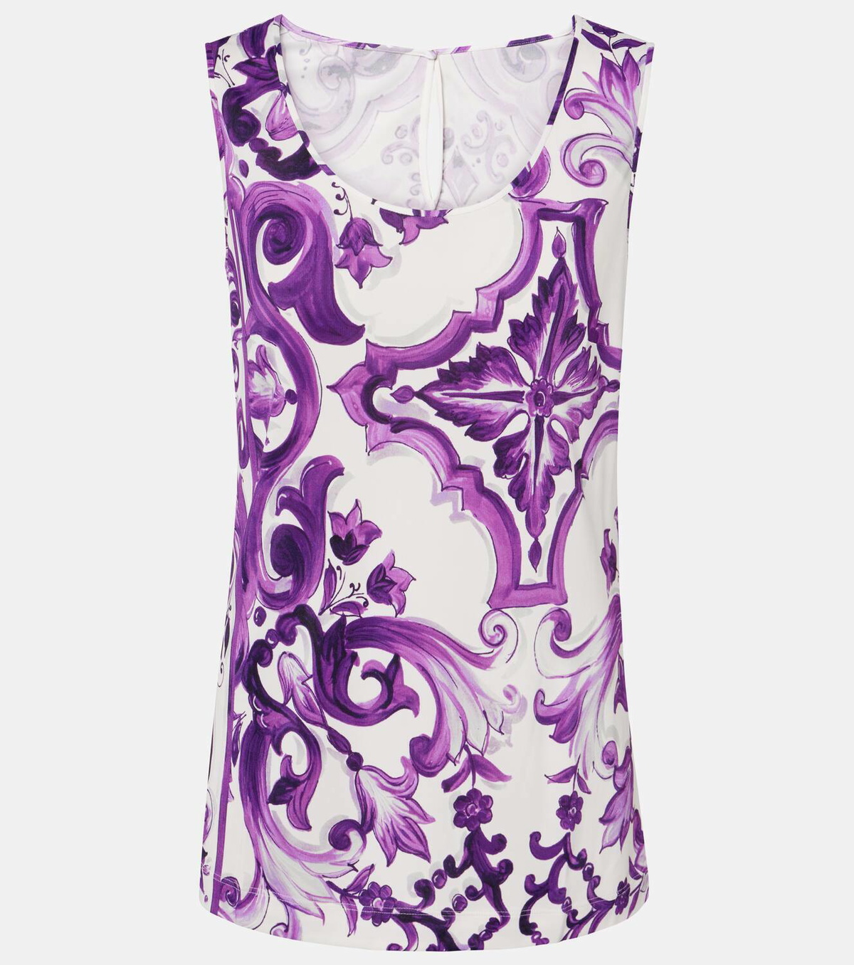 Dolce&Gabbana Majolica jersey tank top