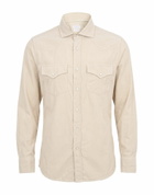 Brunello Cucinelli Mens Shirt in Beige