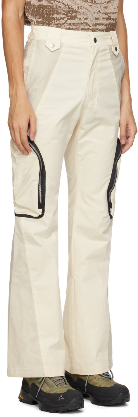 FFFPOSTALSERVICE Off-White Paneled Cargo Pants