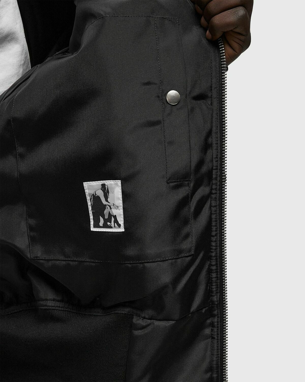 Rick Owens CROPPED ALICE PARKA Black Men