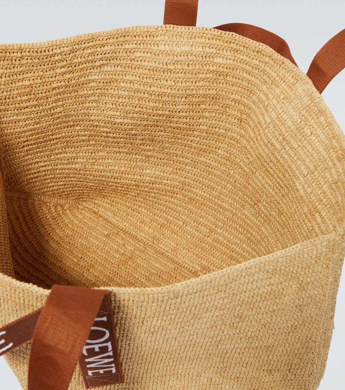 Loewe - Fold Shopper raffia tote bag Loewe