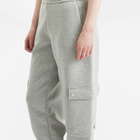 STEL Women's Cuffed Cargo Sweatpants in Grey Melange