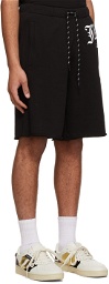 Just Cavalli Black Cotton Shorts