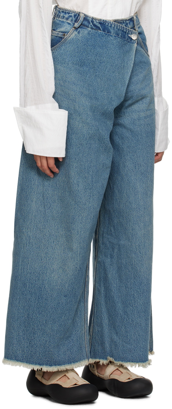 Subtle Le Nguyen Blue Five-Pocket Jeans