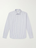 TOTEME - Striped Cotton-Poplin Shirt - Blue