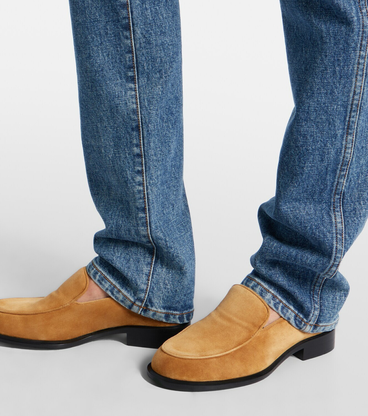 Khaite Miles suede loafers