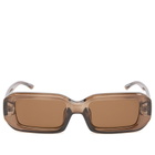 Le Specs x No Problemo Blackpool Sunglasses in Cocoa/Brown Mono 