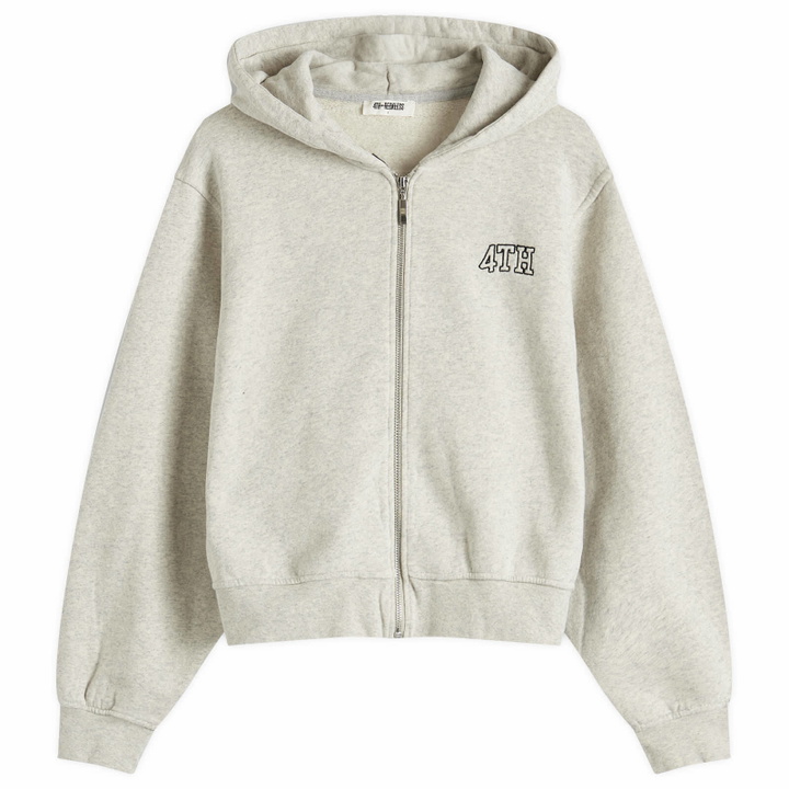 Photo: 4th & Reckless Women's Exclusive Carey Zip Sweatshirt in Grey