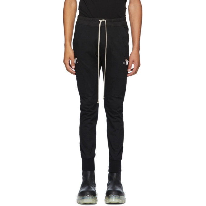 Photo: Rick Owens Black Jersey Jogger Cargo Pants