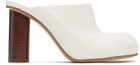 JW Anderson White Paw Leather Mules