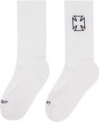 VETEMENTS White Biker Cross Socks
