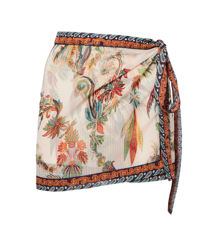 Photo: Etro Paisley wrap skirt