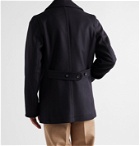 Private White V.C. - Double-Breasted Melton Wool Peacoat - Blue