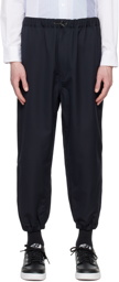 Comme des Garçons Homme Navy Zip Trousers