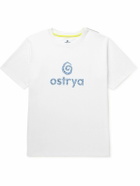 OSTRYA - Logo-Print Organic Cotton-Blend Recycled-Jersey T-Shirt - White